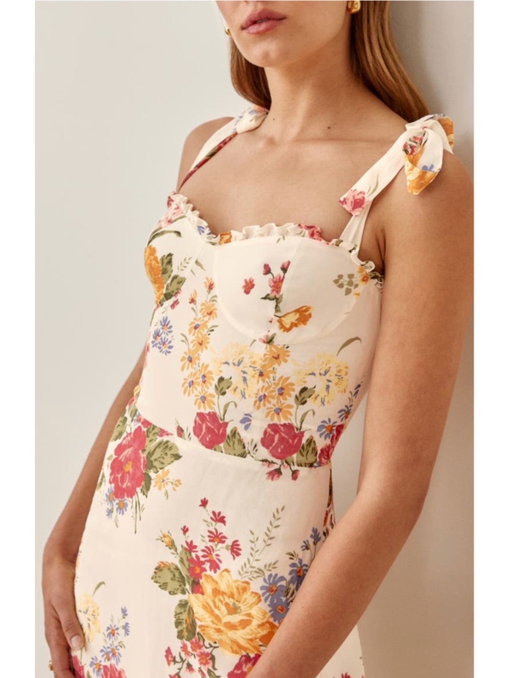 NEW Reformation Nikita Dress Bouquet 12 - Picture 15 of 17